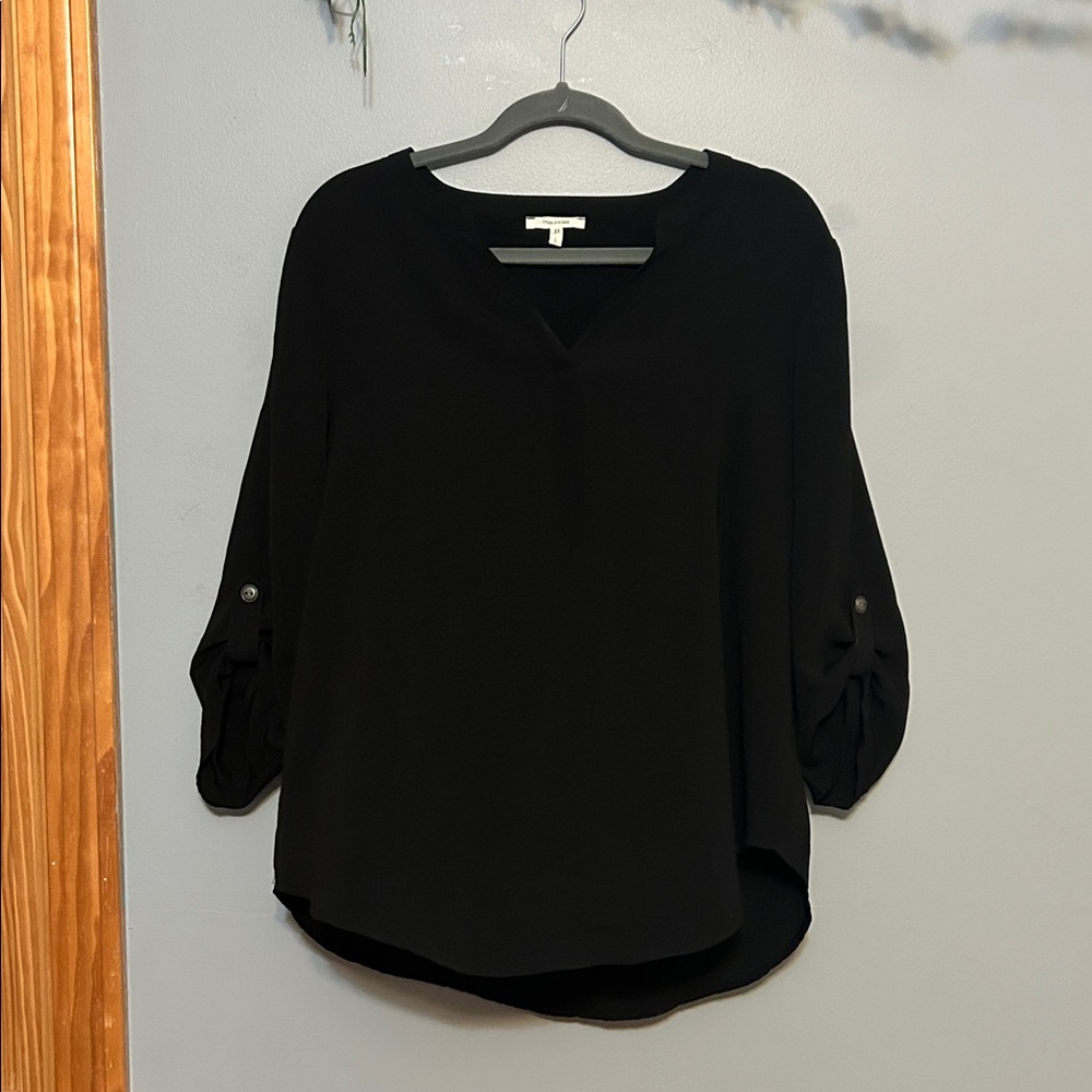 Maurices Classic Black V-Neck Blouse